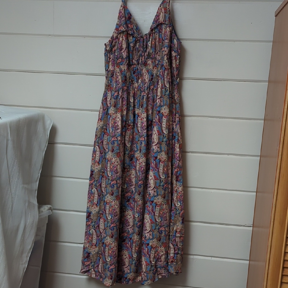 NWT Maternity Paisley Maxi Dress in Multicolor